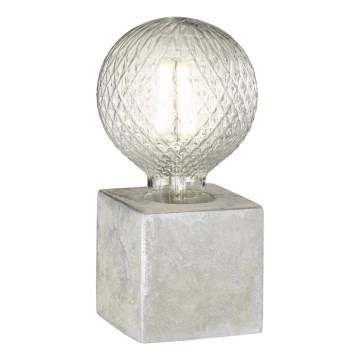 WOFI 8213.01.50.7000 - Lámpara de mesa BROAD 1xE27/10W/230V concreto