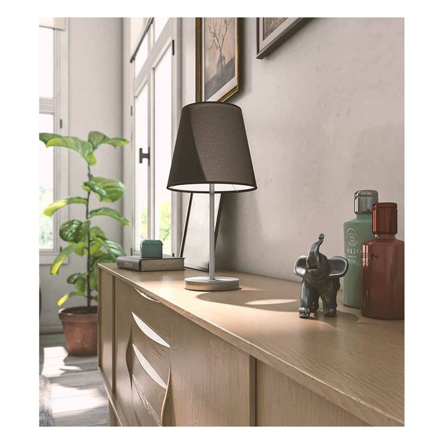 Wofi 8324.01.10.0000 - Lámpara de mesa CESENA 1xE14/42W/230V negro