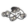 Wofi 9014-805 - Lámpara de techo LED NANCY 8xG9/3,5W/230V negro/cromo brillante