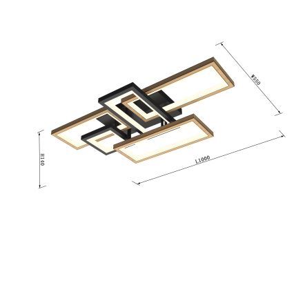 Wofi 9022-506 - Lámpara de techo LED regulable MATERA LED/60W/230V