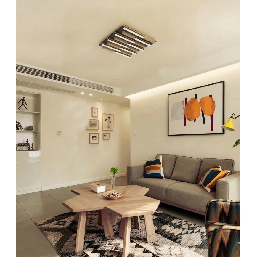 Wofi 9031-1006 - Plafón LED regulable PALERMO LED/40W/230V árbol de caucho