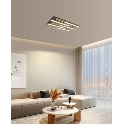 Wofi 9031-506S  - Plafón LED regulable PALERMO LED/34W/230V árbol de caucho