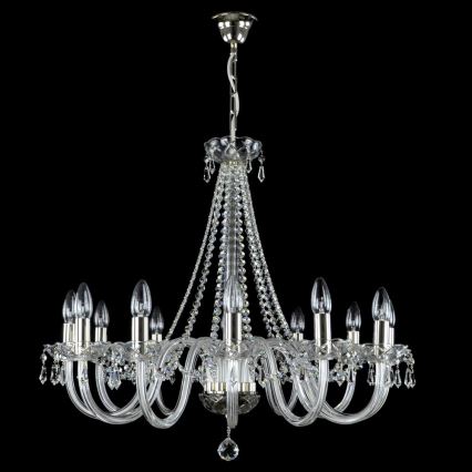 Wranovsky JWZ117122101 - Lámpara de araña colgante de cristal BONTON 12xE14/40W/230V