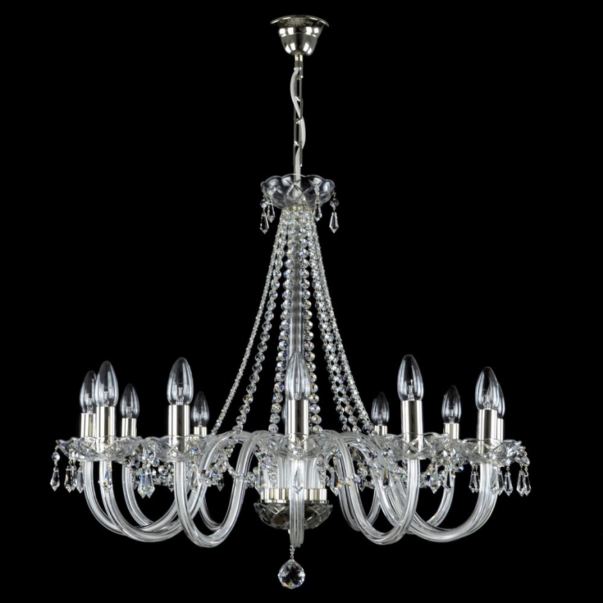 Wranovsky JWZ117122101 - Lámpara de araña colgante de cristal BONTON 12xE14/40W/230V