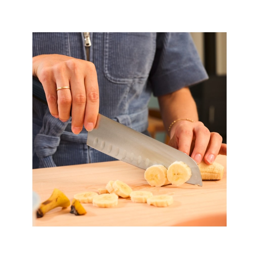 Wüsthof - Cuchillo de cocina santoku PARTNER 17 cm negro