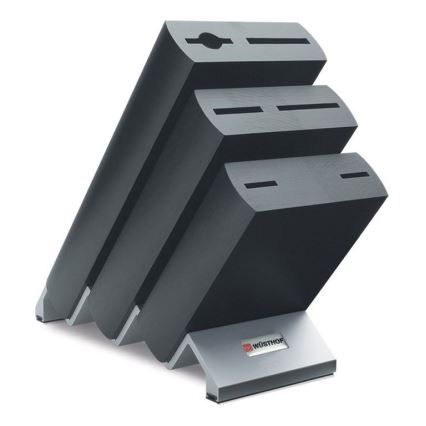 Wüsthof - Juego de cuchillos de cocina en soporte CLASSIC IKON 7 pz ceniza/negro