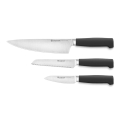 Wüsthof - Juego de cuchillos de cocina PARTNER, 3 piezas, negro