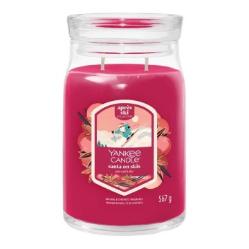 Yankee Candle - Vela aromática SANTA ON SKIS grande 567 g 60-90 horas