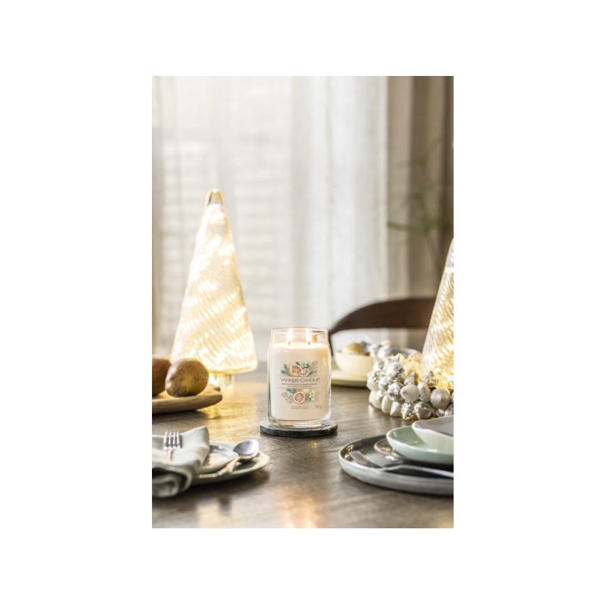 Yankee Candle - Vela aromática WHITE SPRUCE & GRAPEFRUIT grande 567g 60-90 horas