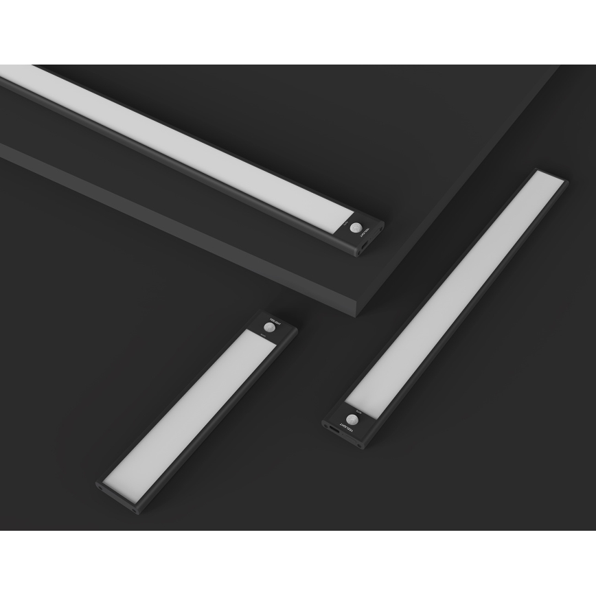 Yeelight - LED Iluminación para muebles recargable y regulable con sensor LED/2,3W/1500 mAh 4000K 40 cm negro