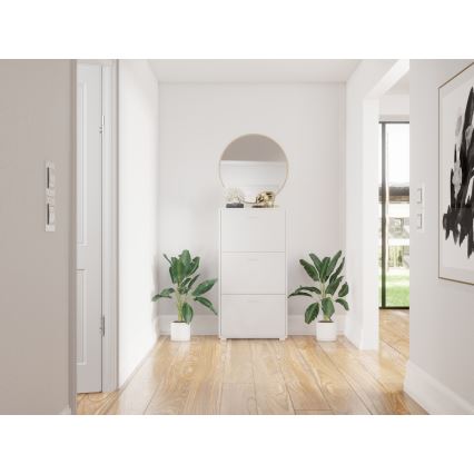 Zapatero PIGO 60x109x25 cm blanco