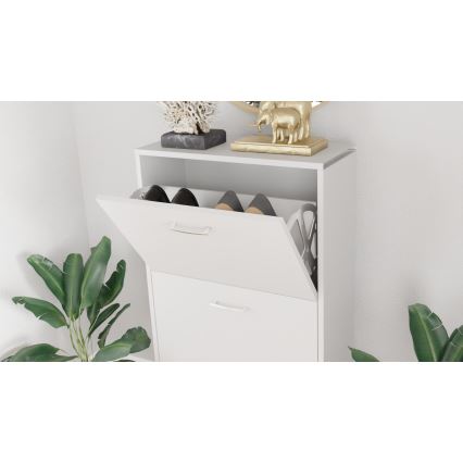 Zapatero PIGO 60x109x25 cm blanco