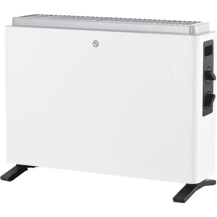 ZEVENTI - Calefactor eléctrico/convector 800/1200/2000W/230V blanco