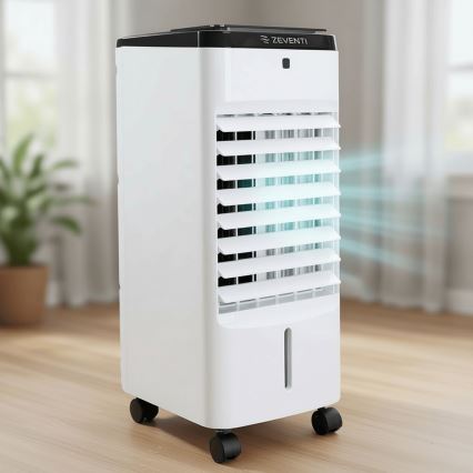 ZEVENTI - Enfriador de aire ARCTIC 60W/230V negro/blanco + mando a distancia