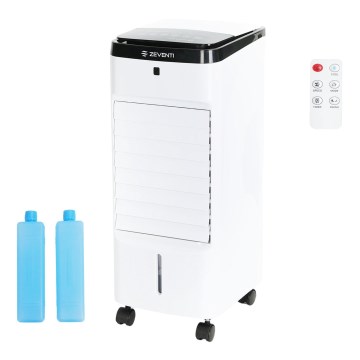 ZEVENTI - Enfriador de aire ARCTIC 60W/230V negro/blanco + mando a distancia