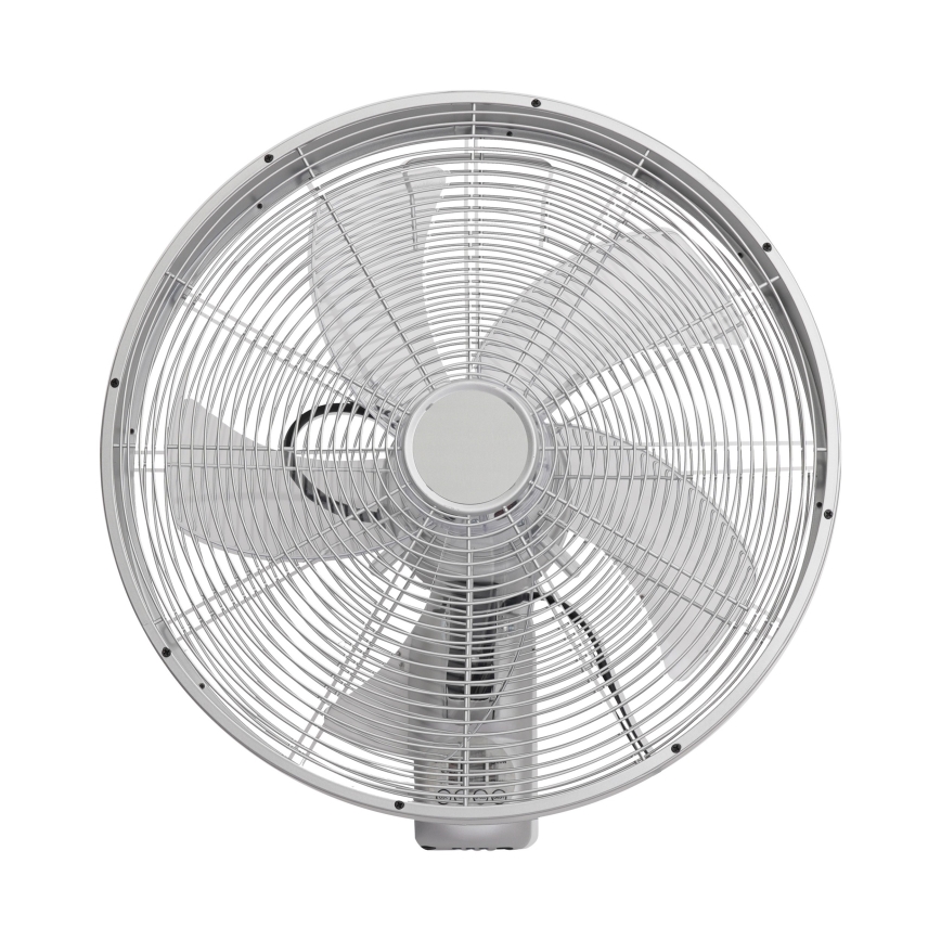 ZEVENTI - Ventilador de pared FANNY 50W/230V Ø 45 cm cromado mate + mando a distancia