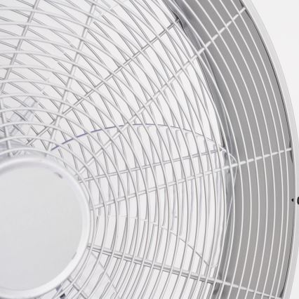 ZEVENTI - Ventilador de pared FANNY 50W/230V Ø 45 cm cromado mate + mando a distancia