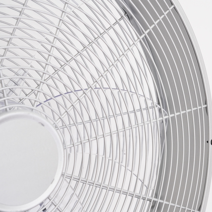 ZEVENTI - Ventilador de pared FANNY 50W/230V Ø 45 cm cromado mate + mando a distancia