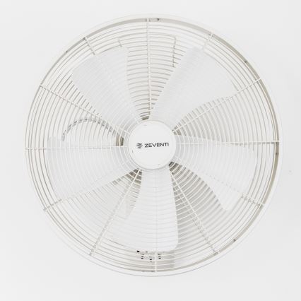 ZEVENTI - Ventilador de pared FREEZE 50W/230V diá. 40 cm blanco + control remoto