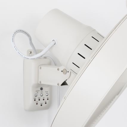 ZEVENTI - Ventilador de pared FREEZE 50W/230V diá. 40 cm blanco + control remoto