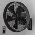 ZEVENTI - Ventilador de pared FREEZE 50W/230V diá. 40 cm negro + control remoto