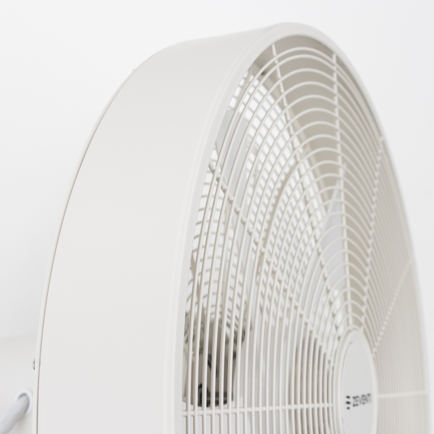 ZEVENTI - Ventilador de pared FREEZE 50W/230V diámetro 45 cm blanco + mando a distancia