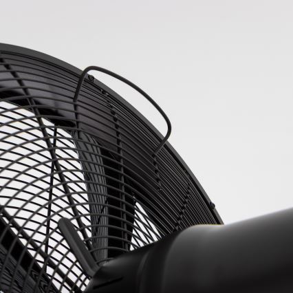 ZEVENTI - Ventilador de pared FREEZE 50W/230V, diámetro 45 cm, negro + mando a distancia