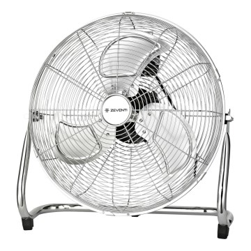 ZEVENTI - Ventilador de pie FLOW 100W/230V Ø 54 cm cromo brillante