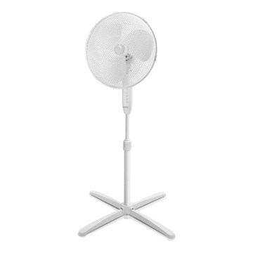 ZEVENTI - Ventilador de pie FLOW 45 W/230 V 120 cm blanco
