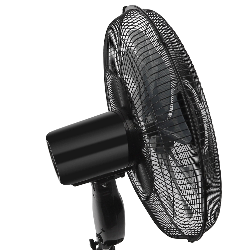 ZEVENTI - Ventilador de pie FLOW 55W/230V 130 cm negro + control remoto