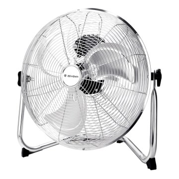 ZEVENTI - Ventilador de pie FLOW 60W/230V 44,5 cm cromado brillante