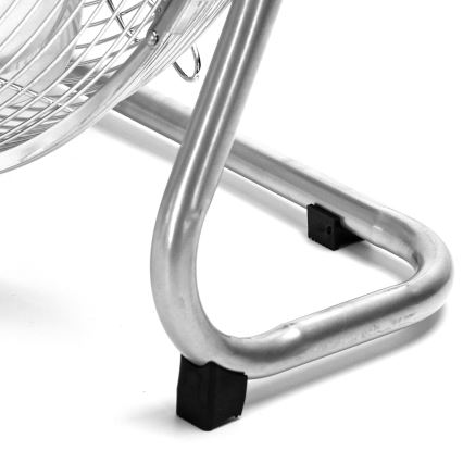 ZEVENTI - Ventilador de pie FLOW 60W/230V 44,5 cm cromado brillante