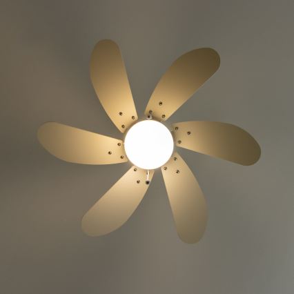 ZEVENTI - Ventilador de techo FAMARA 1xE14/60W/230V blanco