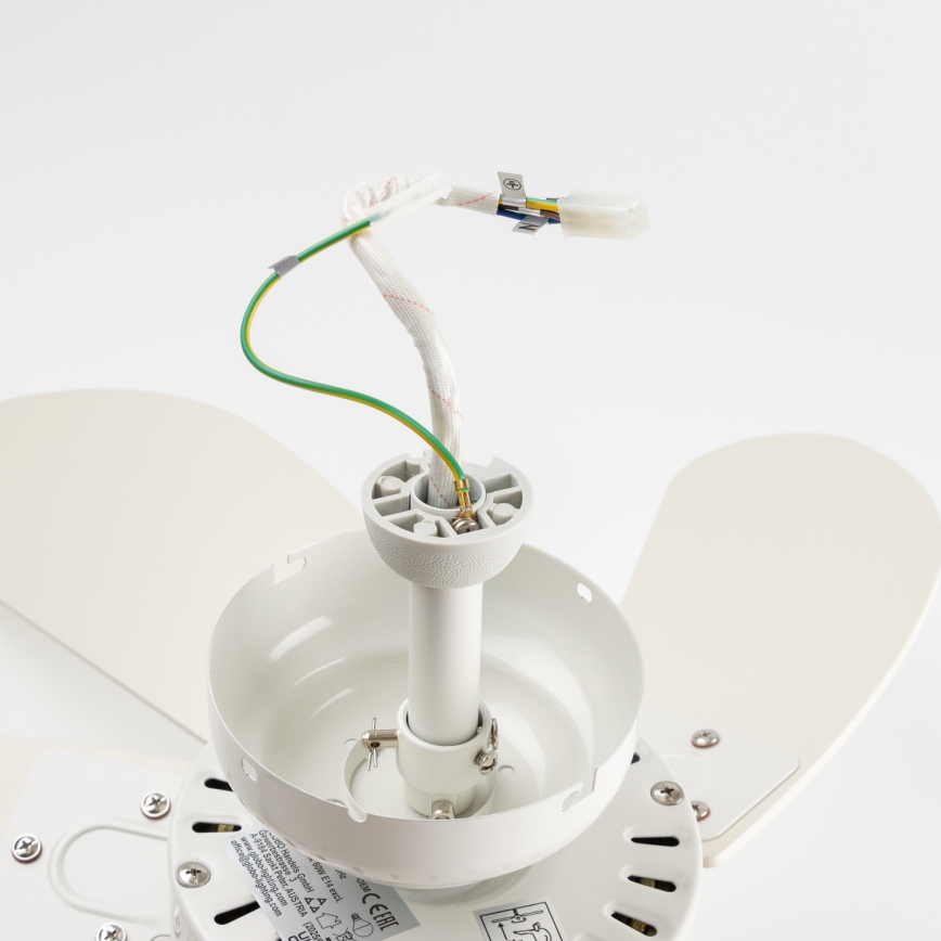 ZEVENTI - Ventilador de techo FAMARA 1xE14/60W/230V blanco
