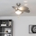 ZEVENTI - Ventilador de techo FAMARA 1xE14/60W/230V gris