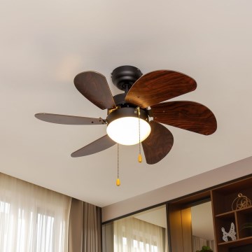 ZEVENTI - Ventilador de techo FAMARA 1xE14/60W/230V