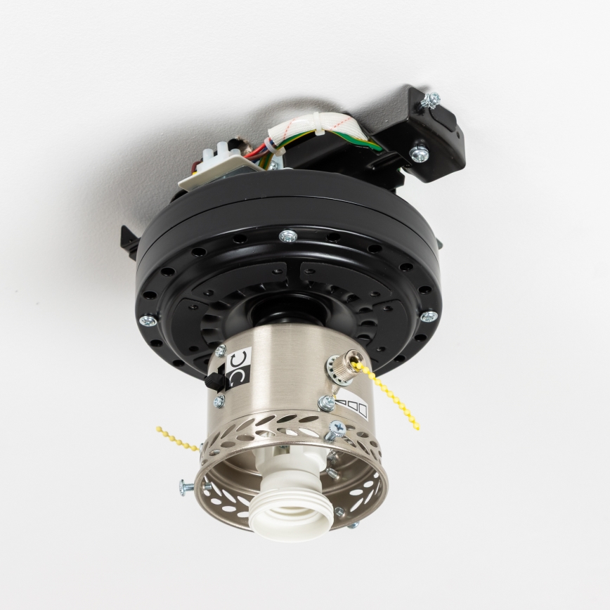 ZEVENTI - Ventilador de techo GALDANA 1xE27/60W/230V gris/blanco