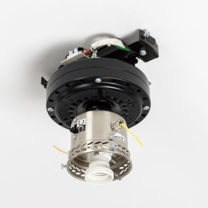 ZEVENTI - Ventilador de techo GALDANA 1xE27/60W/230V marrón/beige