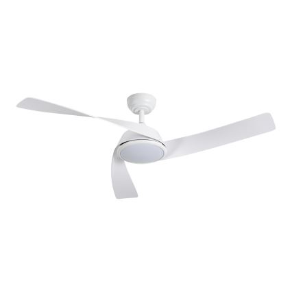 ZEVENTI - Ventilador de techo LED regulable AERYS LED/24W/230V 3000/4000/6000K Wi-Fi Tuya blanco + mando a distancia