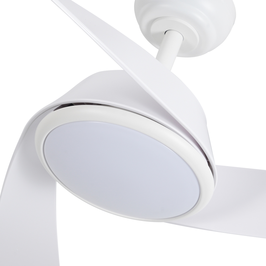 ZEVENTI - Ventilador de techo LED regulable AERYS LED/24W/230V 3000/4000/6000K Wi-Fi Tuya blanco + mando a distancia