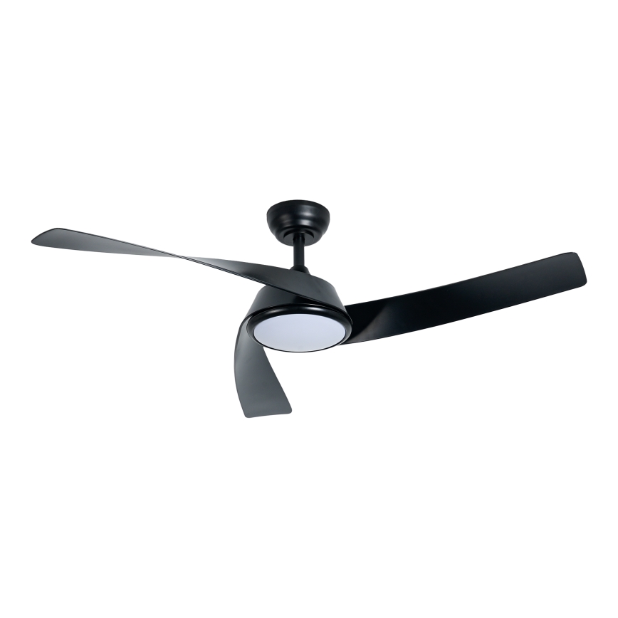 ZEVENTI - Ventilador de techo LED regulable AERYS LED/24W/230V 3000/4000/6000K Wi-Fi Tuya negro + mando a distancia