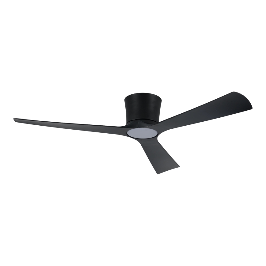 ZEVENTI - Ventilador de techo LED regulable AUREX LED/24W/230V 3000/4000/6000K Wi-Fi Tuya negro + mando a distancia