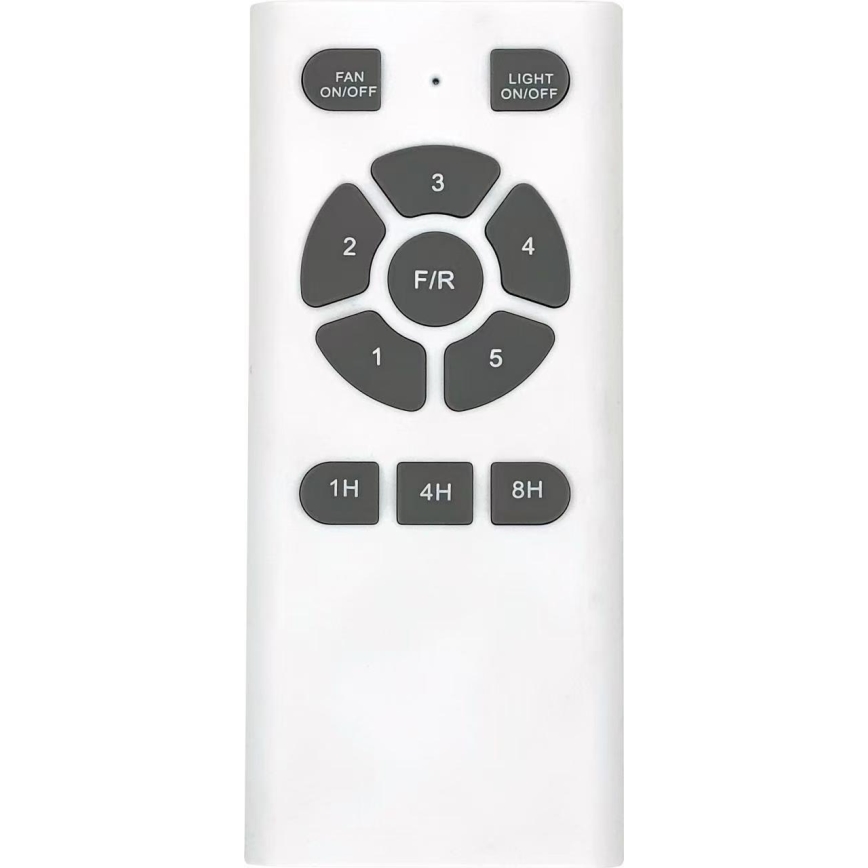 ZEVENTI - Ventilador de techo LED BARROSA LED/18W/230V 3000/4000/6000K Wi-Fi Tuya cromado mate + mando a distancia