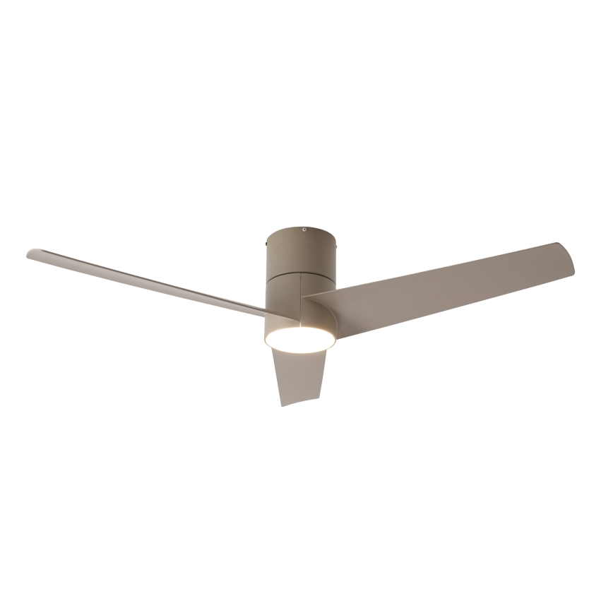 ZEVENTI - Ventilador de techo LED BARROSA LED/18W/230V 3000/4000/6000K Wi-Fi Tuya beige + mando a distancia