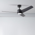 ZEVENTI - Ventilador de techo LED ORVIETO LED/18W/230V 3000/4000/6000K Wi-Fi Tuya negro + control remoto