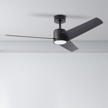 ZEVENTI - Ventilador de techo LED ORVIETO LED/18W/230V 3000/4000/6000K Wi-Fi Tuya negro + control remoto