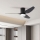 ZEVENTI - Ventilador de techo LED PADUA LED/18W/230V 3000/4000/6000K Wi-Fi Tuya negro + mando a distancia