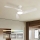 ZEVENTI - Ventilador de techo LED regulable AERYS LED/24W/230V 3000/4000/6000K Wi-Fi Tuya blanco + mando a distancia