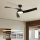 ZEVENTI - Ventilador de techo LED regulable AERYS LED/24W/230V 3000/4000/6000K Wi-Fi Tuya negro + mando a distancia