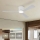 ZEVENTI - Ventilador de techo LED regulable AUREX LED/24W/230V 3000/4000/6000K Wi-Fi Tuya blanco + mando a distancia